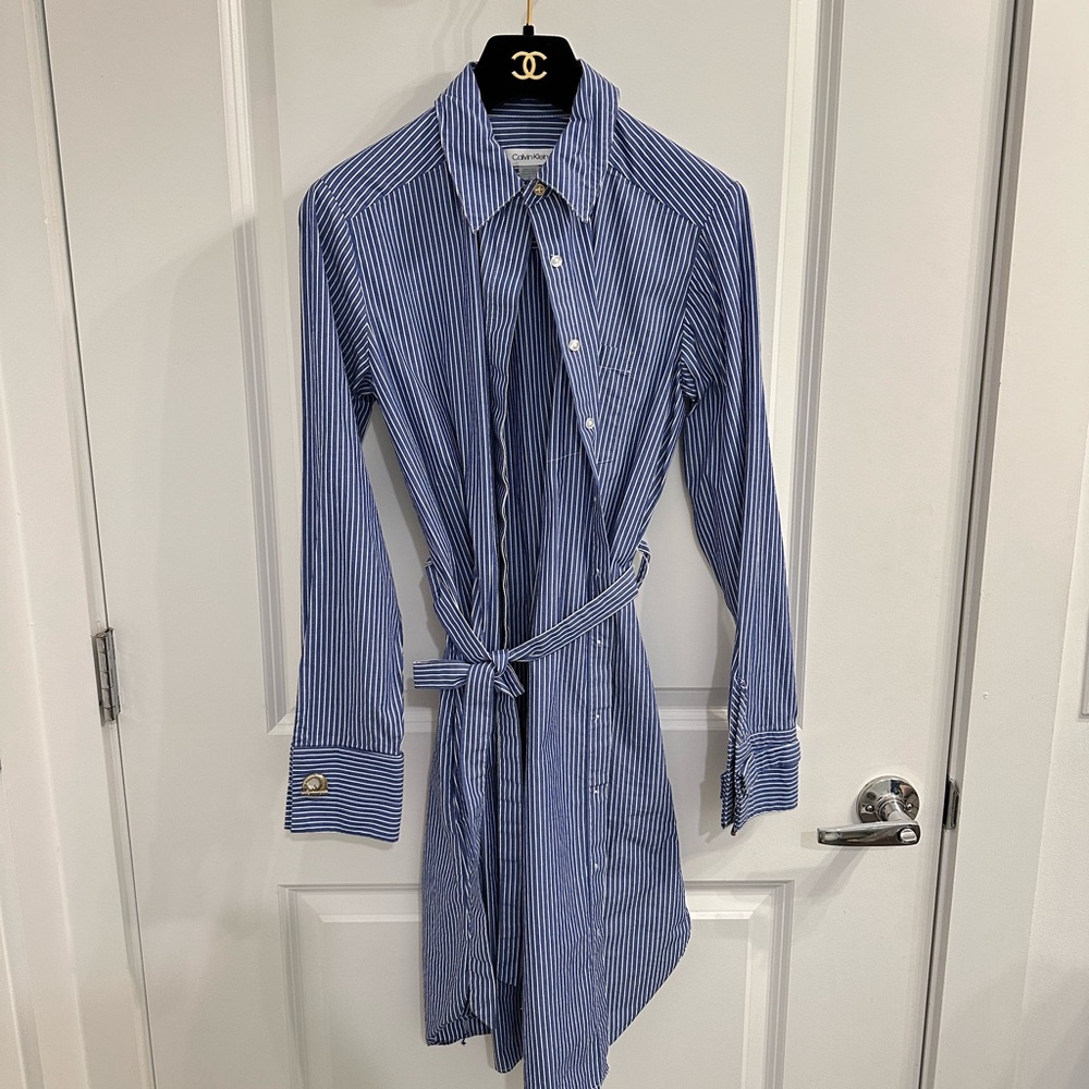 calvin klein stripe dress